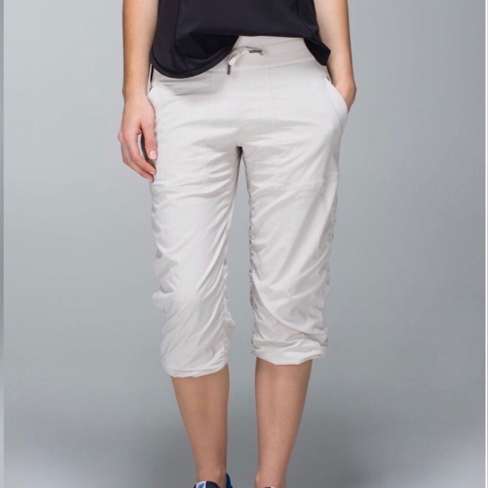 lululemon athletica Light Gray Cropped Ankle Pants